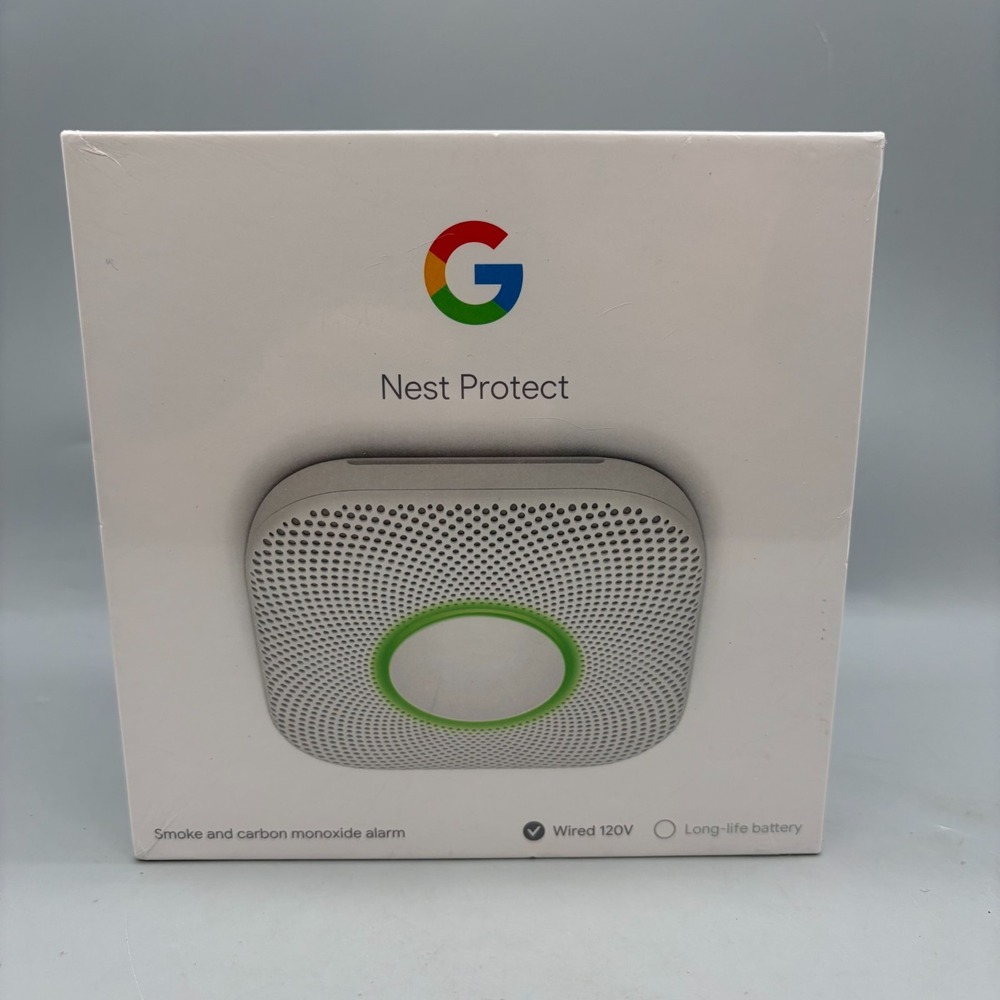 Google Nest Protect Wired Carbon Monoxide Smoke Detector - S3000LWES